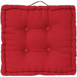 Atmosphera - Coussin de sol rouge 40x40 créateur d'intérieur - Rouge