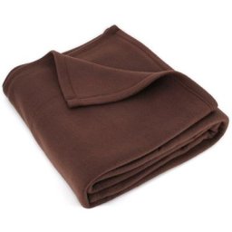 Couverture polaire isba traité non-feu 220x240 cm - Marron Chocolat