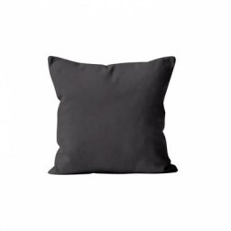 Soleil D'ocre - Alix Housse de Coussin Polyester, Anthracite, par 40 x 40 cm - Anthracite