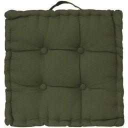 Coussin Sol 40x40x38cm kaki - Atmosphera créateur d'intérieur - Kaki