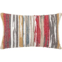 Atmosphera - Coussin chindi Row - coton - 30x50 cm créateur d'intérieur - Multicolore