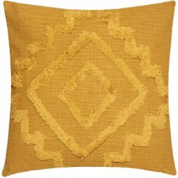 Coussin esprit berbère Ocre 40 x 40 cm - Ocre