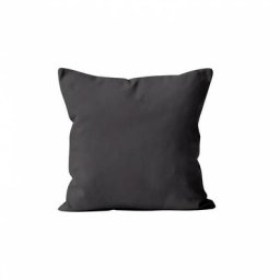 Soleil D'ocre - Alix Housse de Coussin Polyester, Anthracite, par 60 x 60 cm - Anthracite