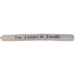 Boudin de porte à message 80 cm - Taupe Une histoire de famille