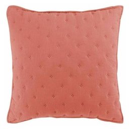 Paris Prix - Housse de Coussin Mellow 60x60cm Terracotta & Blanc