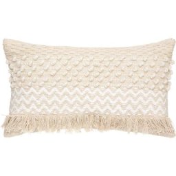 Atmosphera - Coussin Sable cuivré en coton beige 30x50 cm créateur d'intérieur - Modèle 2