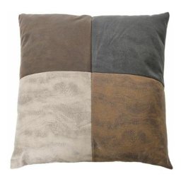 Paris Prix - Coussin Déco patchwork 40x40cm Marron & Beige