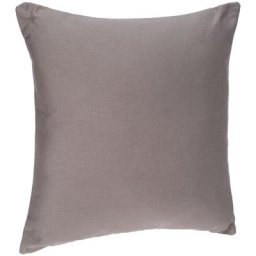 Atmosphera - Coussin carré déhoussable 38x38cm gris - tissu en coton - garnissage en polyester