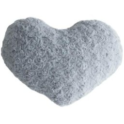 Atmosphera - Coussin cœur boucle gris 28X36 créateur d'intérieur - Gris
