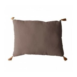 Enjoy Home - Coussin à pompoms 50 x 70 cm - 50x70cm - Vison