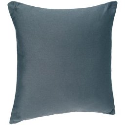 Atmosphera - Coussin carré déhoussable 38x38cm bleu orage tissu en coton - garnissage en polyester
