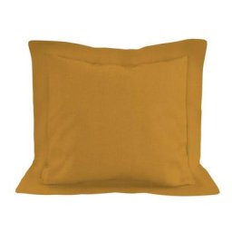 Taie d'oreiller en coton 57 fils 63x63 cm uni moutarde, par Soleil D'ocre Jaune