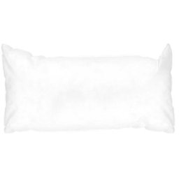 Coussin c Malin à recouvrir Fibres polyester 60x30 cm - Blanc