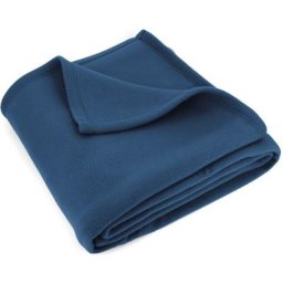 Couverture polaire isba traité non-feu 180x220 cm - Bleu Marine