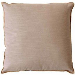 Enjoy Home - Coussin déhoussable 40x40 cm vegetalis coton flammé - naturel finition bourdon doré