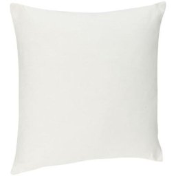 Atmosphera - Coussin carré déhoussable 38x38cm ivoire tissu en coton - garnissage en polyester