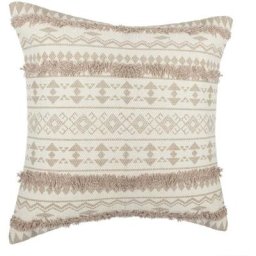 Housse de coussin Etnik tuf lin 40X40 - Atmosphera créateur d'intérieur - Beige