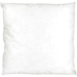 Coussin c Malin à recouvrir Fibres polyester 80x80 cm - Blanc