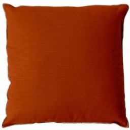 Enjoy Home - Coussin déhoussable 40x40 cm vegetalis coton flammé - cognac finition bourdon doré