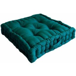 Enjoy Home - Coussin de Sol 50 x 50 x 10 cm lola 100% coton - emeraude