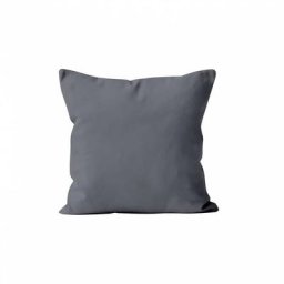 Soleil D'ocre - Housse de coussin unie 60x60 cm alix gris, par Gris