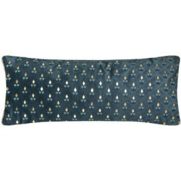 Atmosphera - Coussin long velours - bleu canard 35x75 cm créateur d'intérieur - Bleu canard