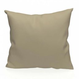 Soleil D'ocre - Housse de coussin unie 60x60 cm alix taupe, par Taupe