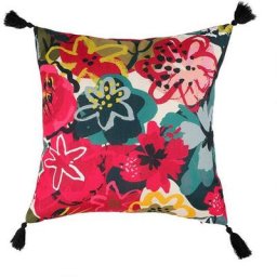 Housse de coussin 40x40 cm Fleurs - Rose