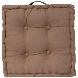 Atmosphera - Coussin de sol taupe 40x40 créateur d'intérieur - Taupe