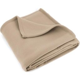 Couverture polaire isba traité non-feu 240x260 cm - Marron Sable
