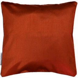 Housse de coussin Polyester Shantung Uni Shana Terracotta 40 x 40 cm