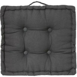 Atmosphera - Coussin de sol gris foncé 40x40 créateur d'intérieur - Gris foncé