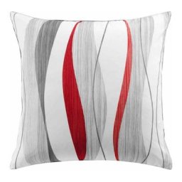 Paris Prix - Coussin Déco Ondulys 60x60cm Rouge