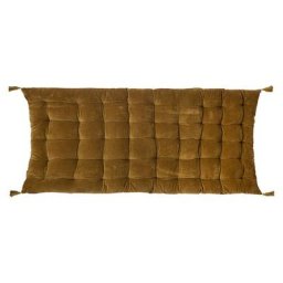 Atmosphera - Matelas de sol Night moutarde en velours 60x120cm créateur d'intérieur - Mordoré