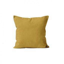 Soleil D'ocre - Housse de coussin 60x60 cm alix jaune, par Jaune