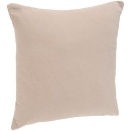 Coussin carré déhoussable 38x38cm lin - tissu en coton - garnissage en polyester - Atmosphera