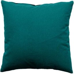 Enjoy Home - Coussin carré déhoussable lola 100% coton fermeture par zip - 40 x 40 cm uni emeraude