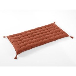 1001kdo Hygiene&beaute - Matelas de sol avec pompons Kalas Terracotta