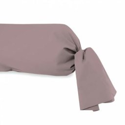 Soleil D'ocre - Taie de traversin, Coton 57 Fils, Rose, par 45 x 185 cm - Rose