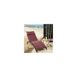 Eminza - Matelas de plage enroulable (L180 cm) Pixel Rose Marsala