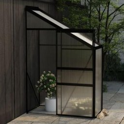 Kalisse - Elegant-Stil Serre Anthracite Aluminium 1,44 m³,pour Salon/Jardin,Montage facile,13,1 Kg