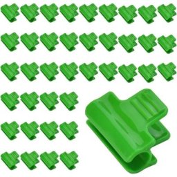 Lot de 40 pinces en plastique pour film de serre - Accessoires de fixation pour cadre de serre