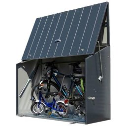 Abri à vélos Sesame, anthracite + plancher métal inclus - Trimetals
