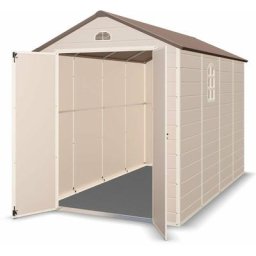 Abri de jardin en résine 6,26 m² Trigano kit d'ancrage - Beige