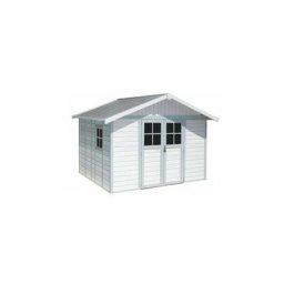 Abri de Jardin Résine deco 11 white Grosfillex Azzurro