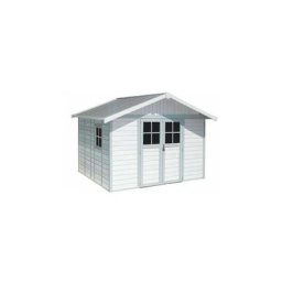Abri de Jardin Résine deco 11 white Grosfillex Verde