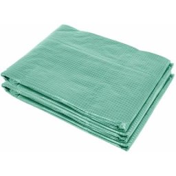 Bâche de rechange serre tunnel 6 m², bâche dim. 3L x 2l x 2H m pe anti-UV imperméable 6 fenêtres +