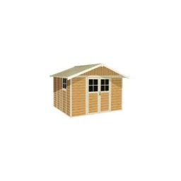 Abri de Jardin Résine deco 7 wood Grosfillex