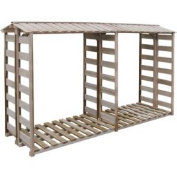 Vidaxl - Abri de stockage du bois de chauffage 300x90x176cm Pin imprégné n/a