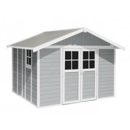 Casetta da Giardino in Resina deco 11 light grey Grosfillex